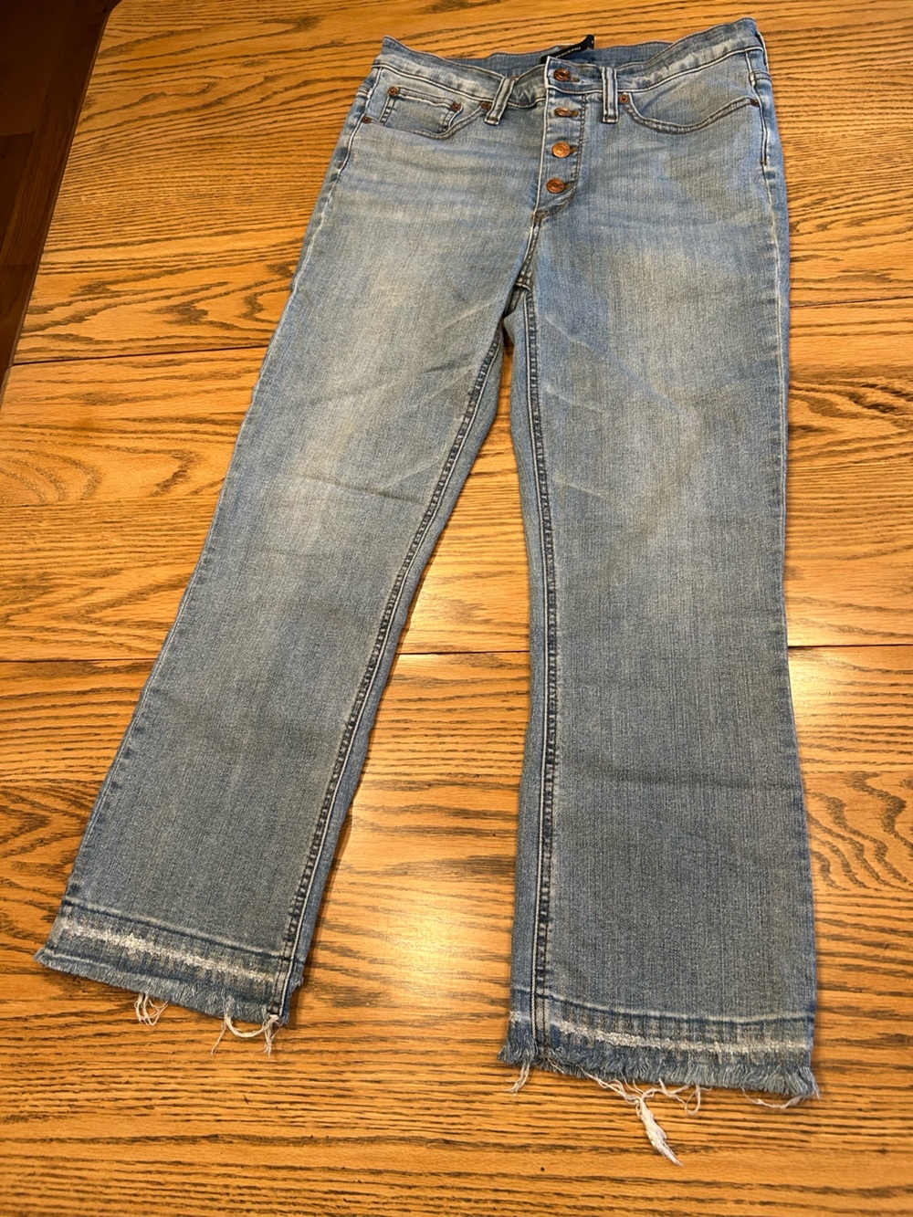 J Crew Billie Demi Boot Crop Jeans Denim Size 29